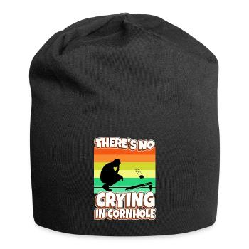 Theres no crying in cornhole - Jersey Beanie - black - Front