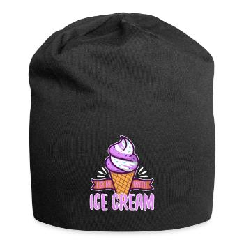Lèche-moi jusqu’à ce que la glace - Bonnet en jersey - noir - Devant