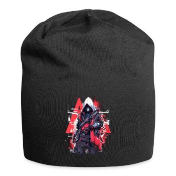 Epic Gamer Cyber Assassin Punk Street Art - Bonnet en jersey - noir - Devant