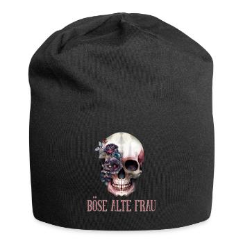 Evil Old Woman, design amusant pour dames - Bonnet en jersey - noir - Devant