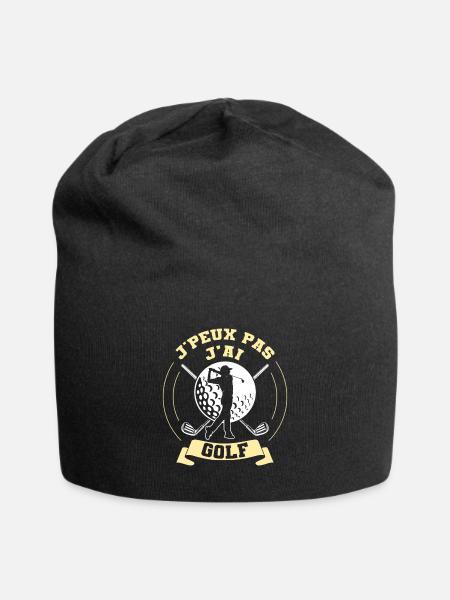 Ich kann nicht Golf Club Golfer Golfspieler haben - Jersey-Beanie - Schwarz