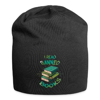 Reader Read I Read Banned Book Love Book Lover - Jersey Beanie - black - Front