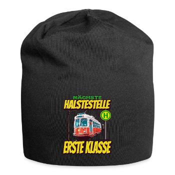 Nächste Haltestelle Erste Klasse - Kids - Jersey-Beanie - Schwarz - Vorne