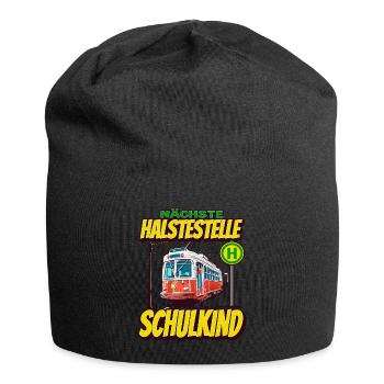 Nächste Haltestelle Erste Klasse - Kids - Jersey-Beanie - Schwarz - Vorne