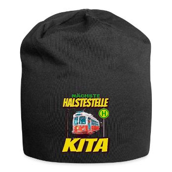 Nächste Haltestelle Kindergarten - Kids - Jersey-Beanie - Schwarz - Vorne