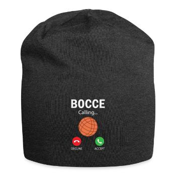 Joueur de pétanque drôle de pétanque - Bonnet en jersey - charbon - Devant