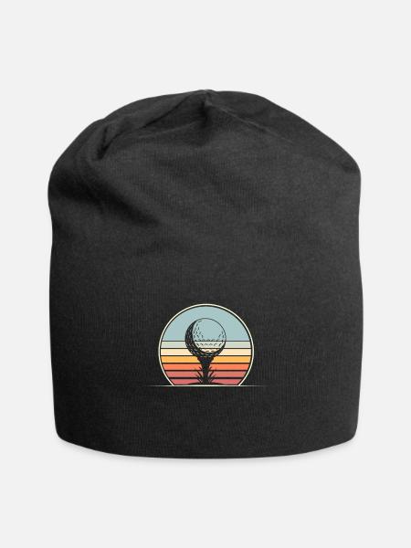 Golf Golfer - Jersey-Beanie - Schwarz