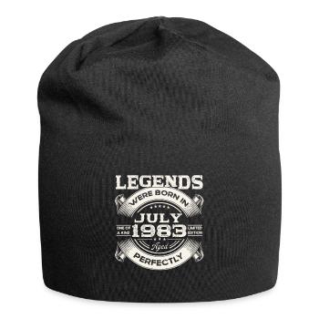 40th Birthday Man Legendary July Born 1983 - Jersey Beanie - black - Front
