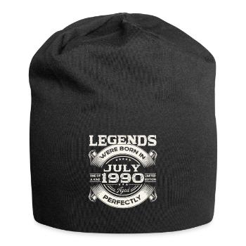 33rd Birthday Man Legendary July Born 1990 - Jersey Beanie - black - Front
