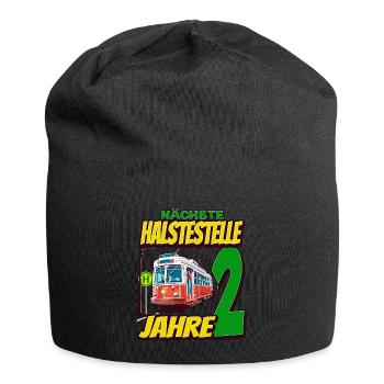 Ich Bin 2 Straßenbahnen - Straßenbahn - Jersey-Beanie - Schwarz - Vorne