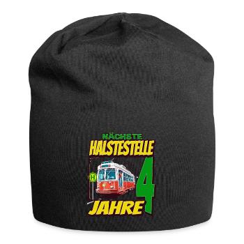 Ich Bin 4 Straßenbahnen - Straßenbahn - Jersey-Beanie - Schwarz - Vorne