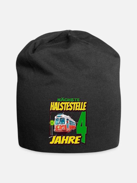 Ich Bin 4 Straßenbahnen - Straßenbahn - Jersey-Beanie - Schwarz