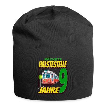 Ich Bin 9 Straßenbahnen - Straßenbahn - Jersey-Beanie - Schwarz - Vorne