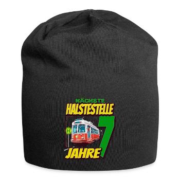 Ich Bin 7 Straßenbahnen - Straßenbahn - Jersey-Beanie - Schwarz - Vorne