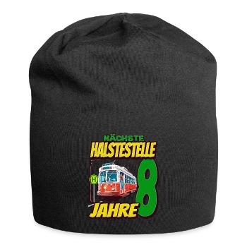 Ich Bin 8 Straßenbahnen - Straßenbahn - Jersey-Beanie - Schwarz - Vorne