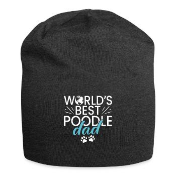 Geschenke zum Suchbegriff: "Pudel" - Jersey-Beanie - Anthrazit - Vorne