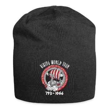 Viking World Tour Funny Norse Teutons - Jersey Beanie - charcoal grey - Front