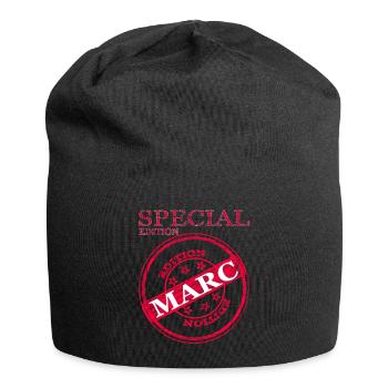 Je m’appelle Marc, je m’appelle Marc Idée cadeau spéciale - Bonnet en jersey - noir - Devant