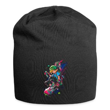 Legendärer Waldjunge: Cooles Boarder Gaming-Design - Jersey-Beanie - Schwarz - Vorne