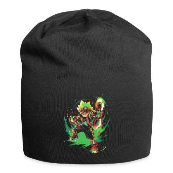 Forest Boy: Gaming Legend with Cool Flash Design - Jersey Beanie - black - Front