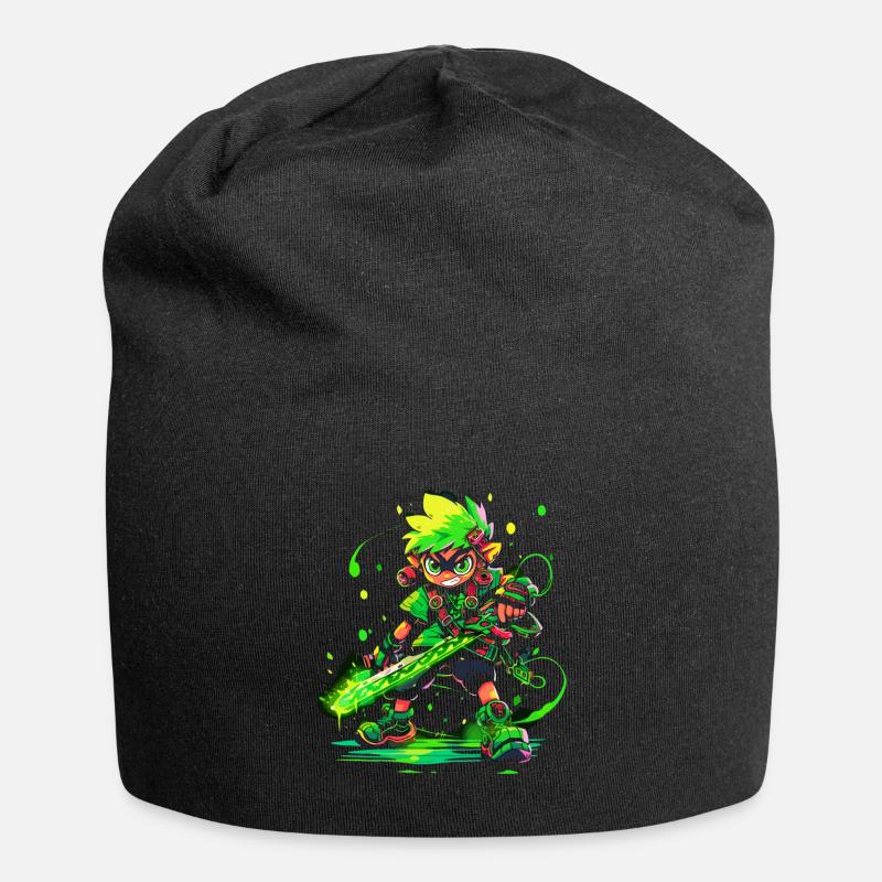 Conception de jeu cool du légendaire garçon de la forêt - Bonnet en jersey - noir