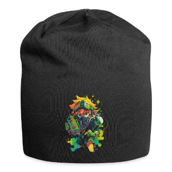 Der Waldjunge: Cooles Design der Gaming-Legende - Jersey-Beanie - Schwarz - Vorne