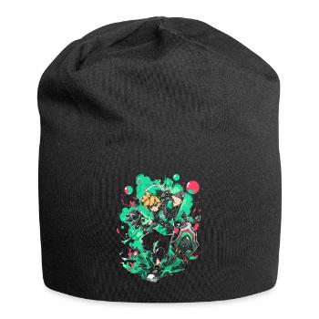 Cool Design: Green Forest Boy The Gaming Legend - Jersey Beanie - black - Front
