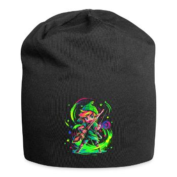 Cool design, legendary forest boy while gaming - Jersey Beanie - black - Front