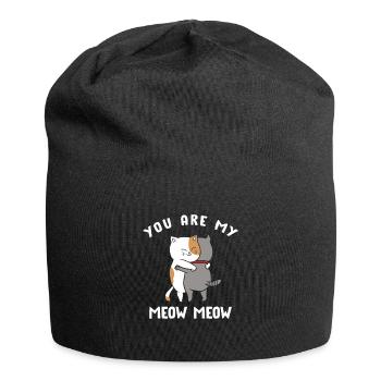 Tu es mon Miaou Miaou Chat - Bonnet en jersey - noir - Devant