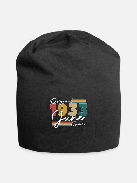 Classique originale de juin 1933 - Bonnet en jersey - noir