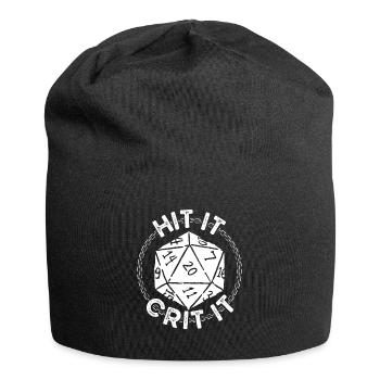 Beat it, criticize it - Jersey Beanie - black - Front