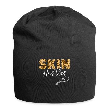 Soins de la peau de l’esthéticienne mignonne - Bonnet en jersey - noir - Devant