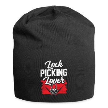 Lock Picking Lover Cracker Lock Cracking - Jersey Beanie - black - Front