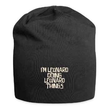 I'm Leonard doing Leonard things - Jersey Beanie - black - Front