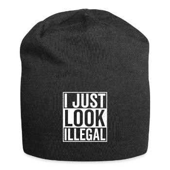 I watch illegal pro immigration - Jersey Beanie - charcoal grey - Front