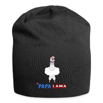 4. Juli Papa Lama - Jersey-Beanie - Schwarz - Vorne