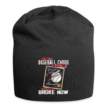 "Willkommen Bei Baseball Cards Collection" - Jersey-Beanie - Schwarz - Vorne