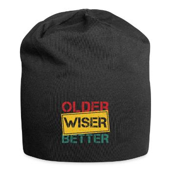 Meilleur grand-père de tous les temps Grand-père - Bonnet en jersey - noir - Devant