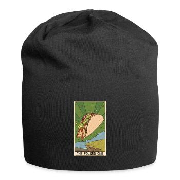 Tarot Card Reader Taco Lover Taco Eater Mexican - Jersey Beanie - black - Front