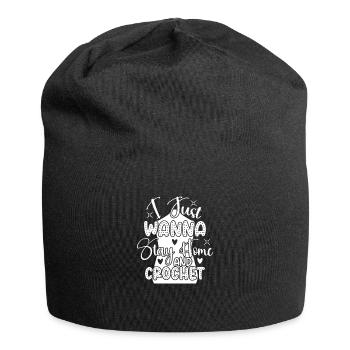 Crocheteur Drôle Crochet Citation Crochet Crochet - Bonnet en jersey - noir - Devant