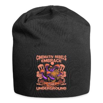 Underground Film, Independent Cinema, Horror - Jersey-Beanie - Schwarz - Vorne