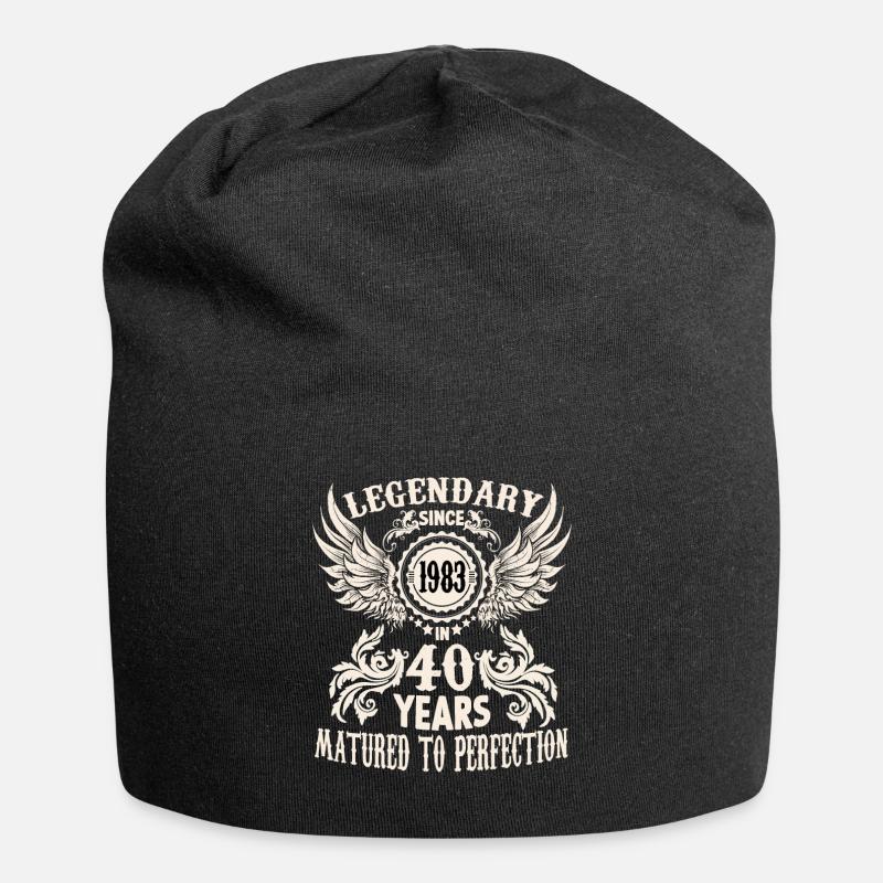 Une légende devient une chemise d’anniversaire de 40 ans pour un - Bonnet en jersey - noir