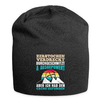 Geocacher GPS Ich hab den Cache gefunden - Jersey-Beanie - Schwarz - Vorne
