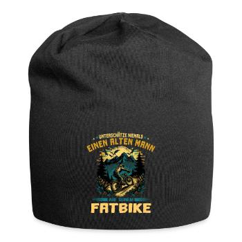 Fatbike | Alter Mann Spruch - Jersey-Beanie - Schwarz - Vorne