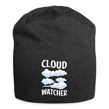 Cloud Watcher - Jersey Beanie - charcoal grey - Front