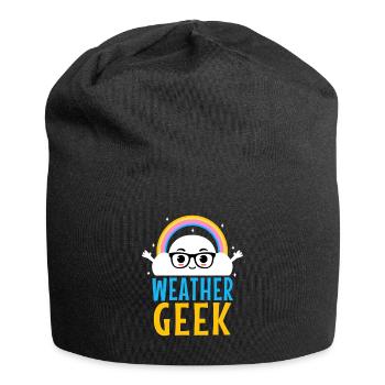 Weather Geek - Jersey Beanie - black - Front