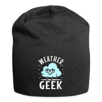 Weather Geek - Jersey Beanie - black - Front