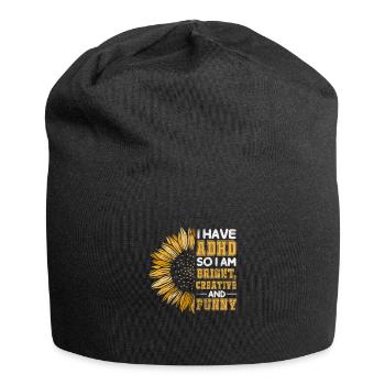 ADHS - Jersey-Beanie - Schwarz - Vorne