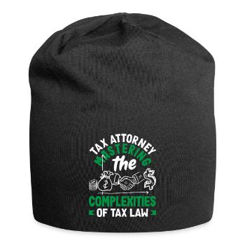 Tax Attorney Mastering the Complexities of Tax Law - Jersey Beanie - black - Front