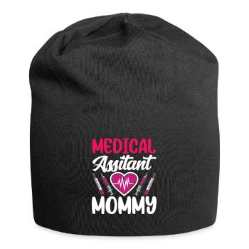 Assistante médicale Maman Profession médicale - Bonnet en jersey - noir - Devant